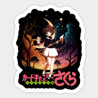 Graphic Sakura Cute Japanese Manga Sticker